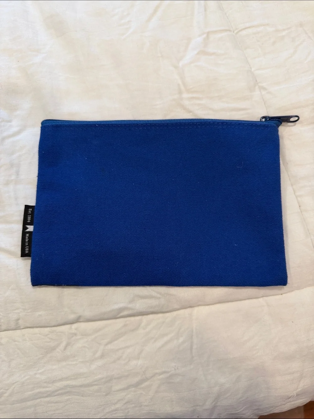 The Great Gatsby Blue Canvas Zipper Pouch